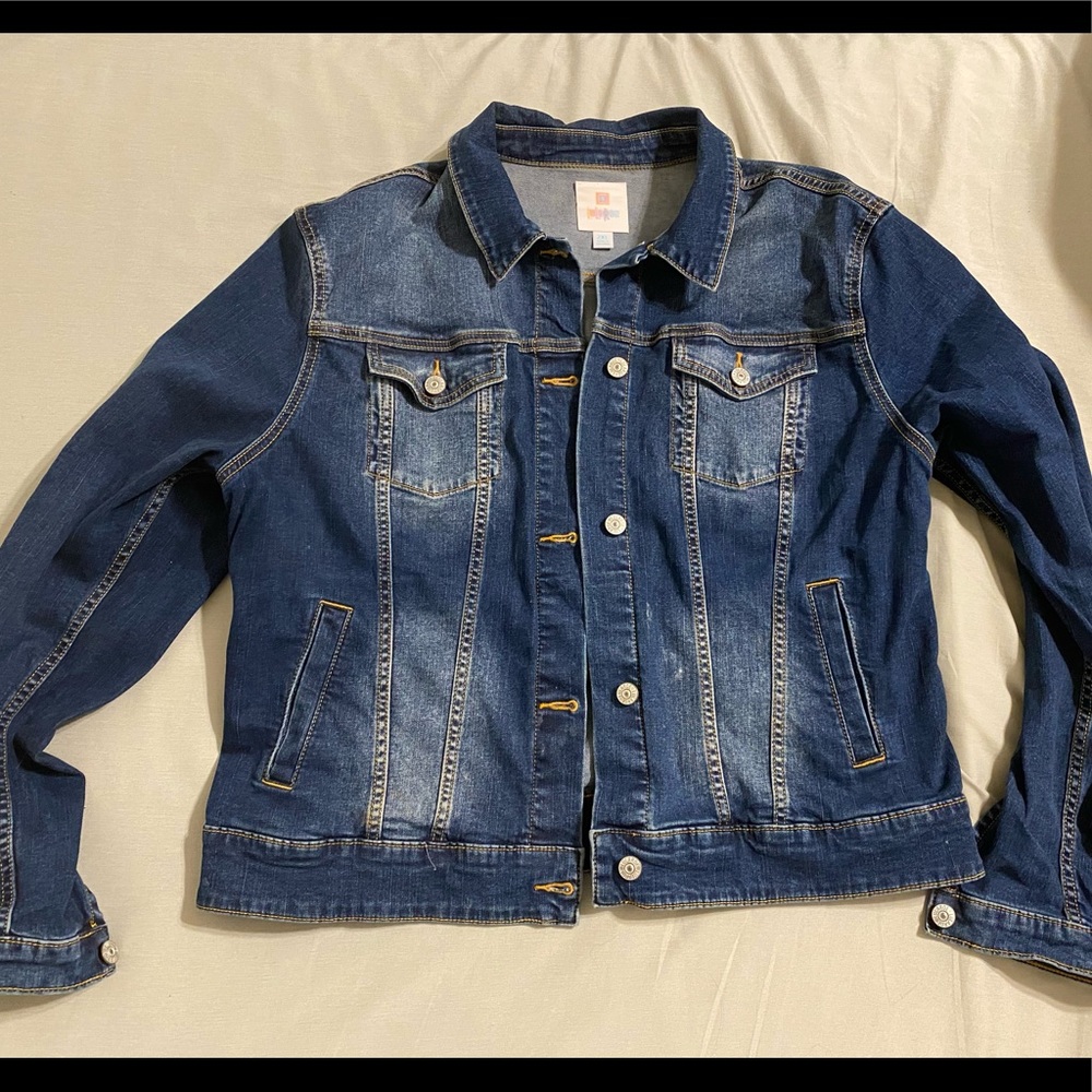 Lularoe Medium Wash Denim Jacket 2XL